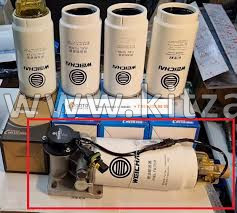 Фильтр топливный грубой очистки c электроподкачкой (без подогрева) на кронштейне в сборе Weichai WP13.480E501 Shacman X5000 1003704196