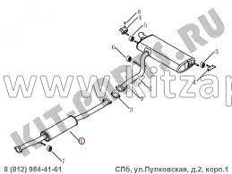 Глушитель средняя часть Livan X6 PRO  1016020868